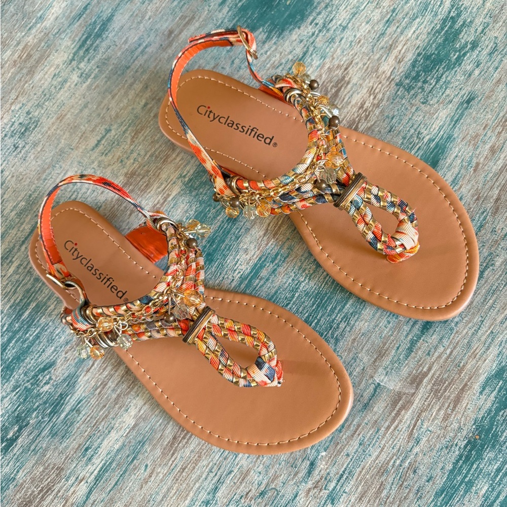 New; City Classified; Women’s 5.5 Beaded Sandal